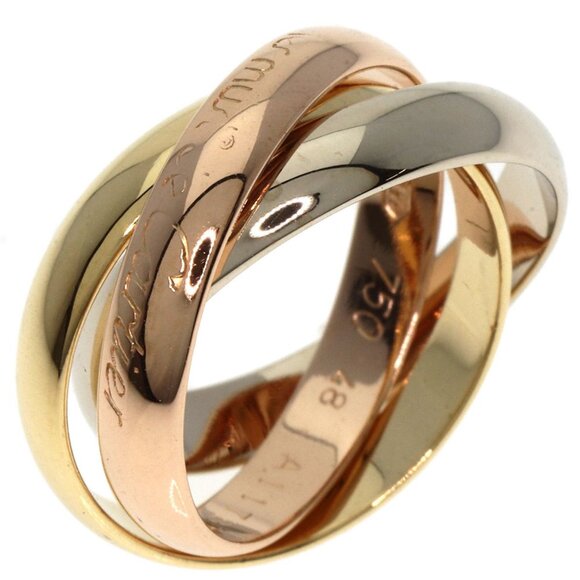 CARTIER 18k Pink Trinity Ring #48 - Picture 2 of 8